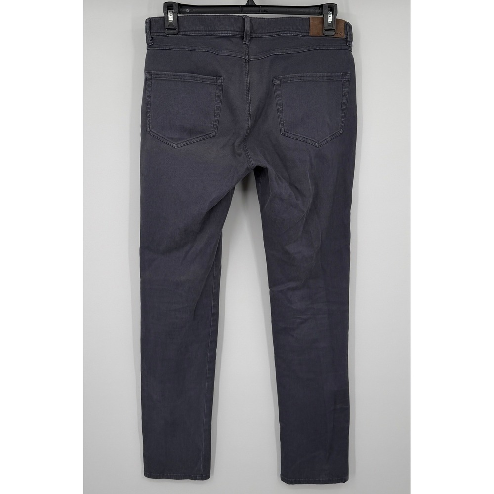 Johnnie-O Mens 33x33 Charcoal Gray 5-Pocket Stretch Trousers Pants Cotton Tencel
